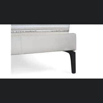 Krevat Boxspring Slim Base TriBeCa, lëkurë natyrale