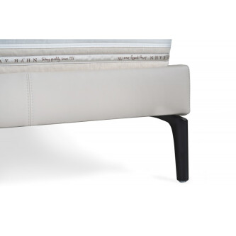 Krevat Boxspring Slim Base TriBeCa, lëkurë natyrale