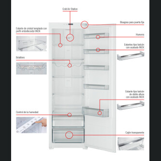 Frigorifer i integruar Pando PFBI, UltraFresh, 294 l