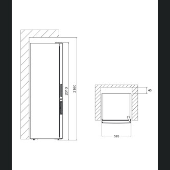 Frigorifer Pando PFLX, NoFrost, 367 l, inox i errët