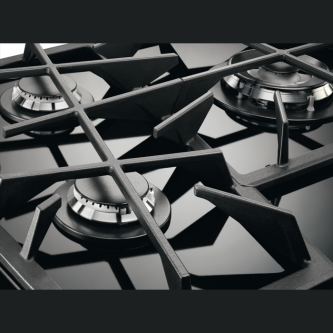 Pllakë me gaz Electrolux KGV7539IK, Zezë