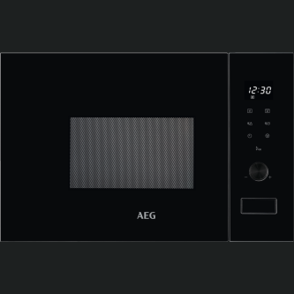 Furrë me mikrovalë të integruar AEG MSB2057D-B, me funksion grill, e zezë