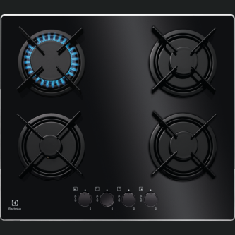 Pllakë me gaz Electrolux EGT6242NVK, 60 cm, e zezë