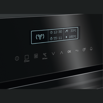 Furrë me funksion avulli AEG BSE792320B, STEAMPRO, A+, 70 l, e zezë