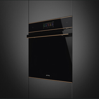 Furrë Smeg SO6606WAPNR Galileo Omnichef me funksion mikrovalë, WI-FI, koleksioni Dolce Stil Novo, 60 cm, i zi, 68 l